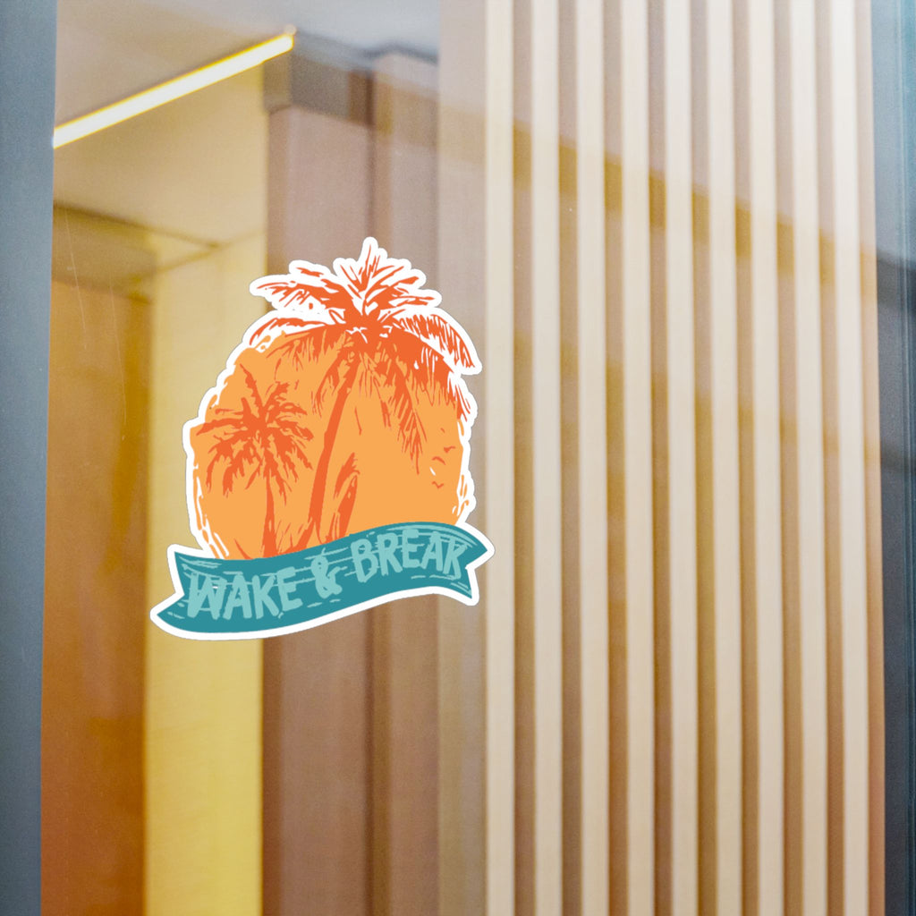 Wake & Break Sunset Sticker
