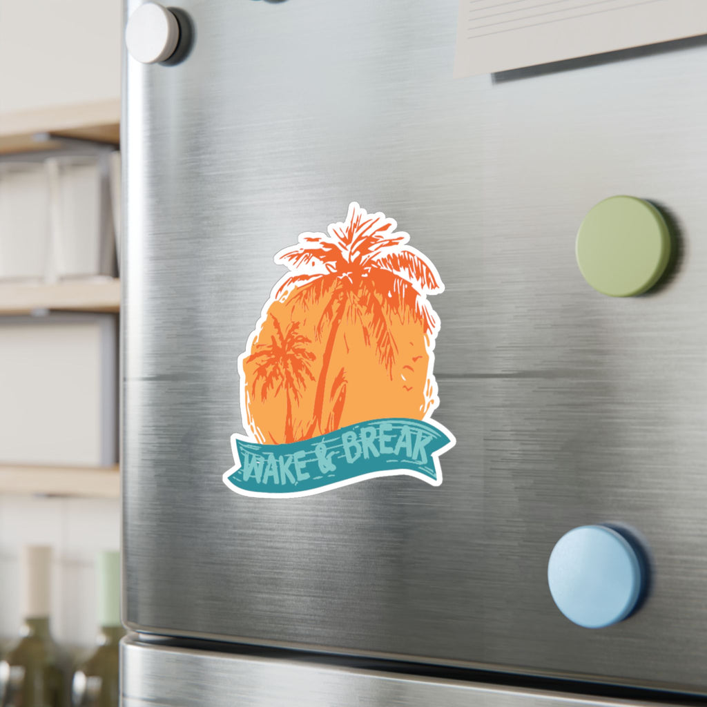 Wake & Break Sunset Sticker