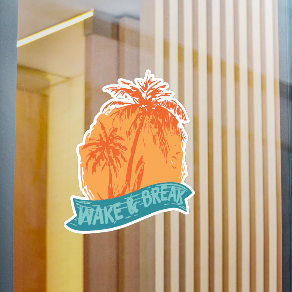 Wake & Break Sunset Sticker